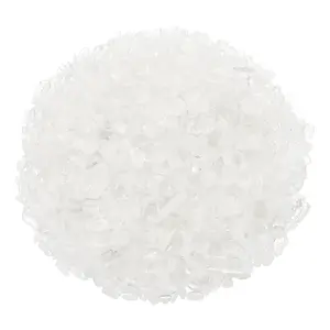 PETAXCELL Crystal Chips Stone, 0.44 Lb Fluorite Gravel Rocks (White Quartz, 5 - 7 Mm)