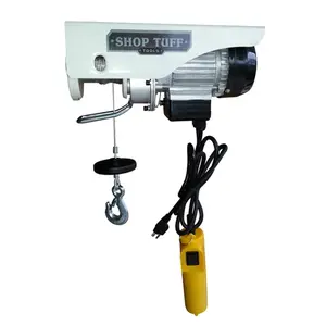 212 MAIN Shop Tuff STF-2244EH Electric Cable Hoist, 7x6.5x17 in. Metal Construction, Rope