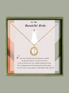 Minimalist Retro Pendant Necklace with Box, Elegant Faux Pearl Decor Charm Necklace for Women for Gift, Vintage All-match Jewelry for Daily Decor
