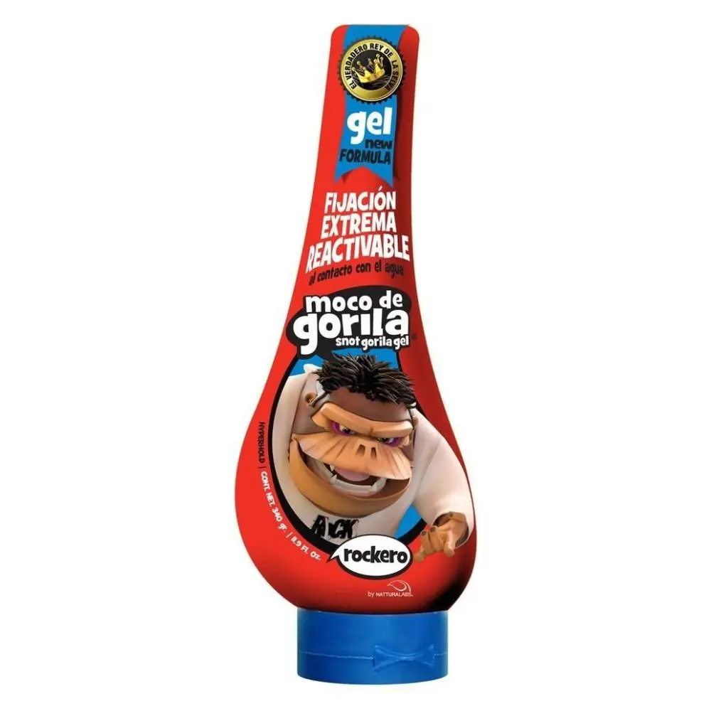 NSC Moco De Gorila Rockero Red Extreme Hair Gel - 11.9oz (340g) Long Lasting Gel, Scented Beauty & Personal Care Haircare Styling Product, Extreme Gel