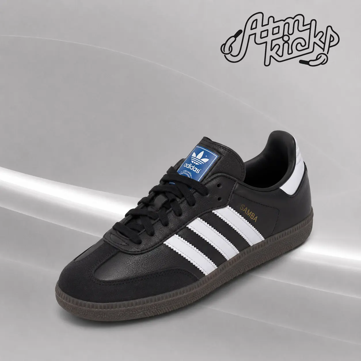 adidas Samba OG Black White Gum (Women's) Women's Authentic Shoes Footwear Sneaker Trainer Comfortable Walking Fashion Trending Gift