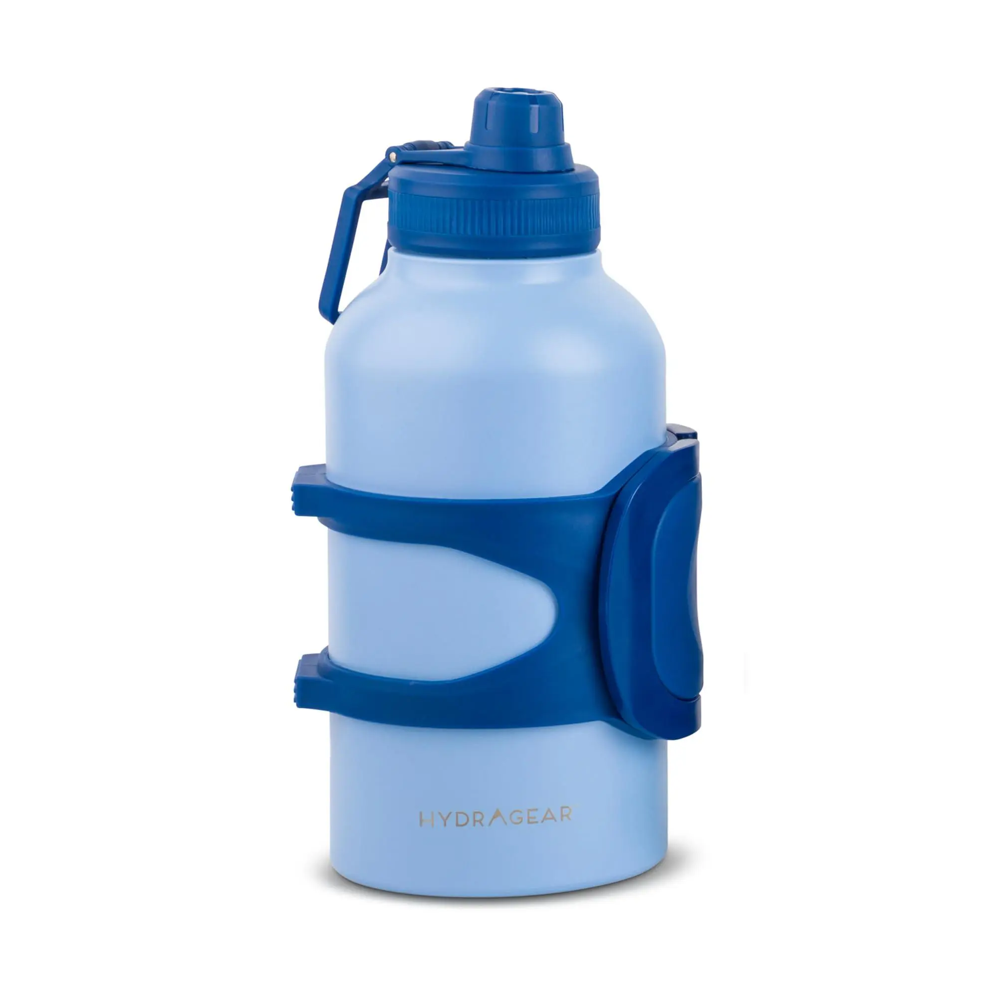 Hydragear Captain Skinny Portable Stainless Steel Vacuum Flask, Double-Wall Insulated Water Bottle with Leak-Proof Sport Lid, Carry Handle, Drinkware Container