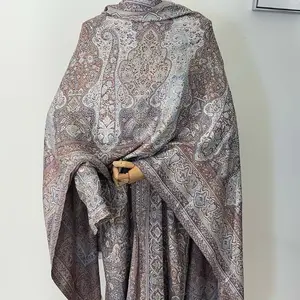 Stone Pashmina - Elegant Paisley Patterned Shawl for Women, Soft and Warm, Perfect for Layering and Styling
