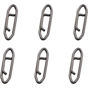 50 count  Fishing Power Speed Clips High Strength Stainless Steel Quick Clamp Fishing Gear Angling Accessories Lure Quick Snap Connector