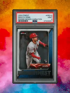 2024 Topps Finest - Finest Rookies Design Variation #FRD-12 Masyn Winn - PSA 9