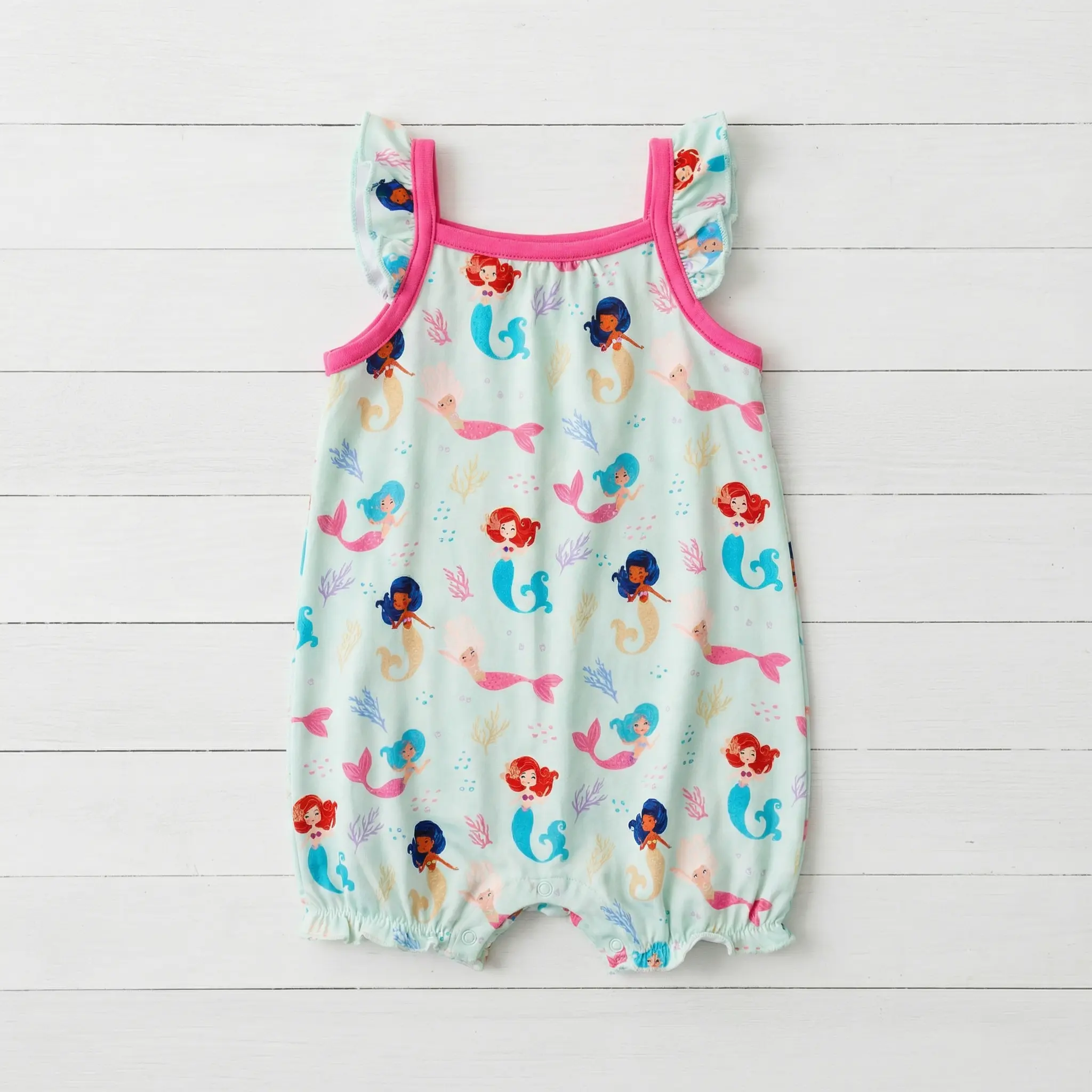 Coral Cuties Bubble Romper