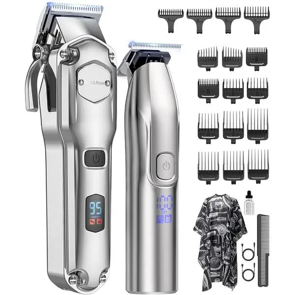 Clippers and Trimmers Set, Cordless Hair Clippers for Men, Barber Clippers Set