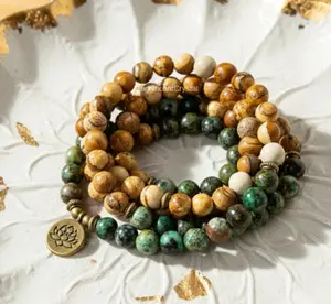 108 Mala Bead Prayer Turquoise Bracelet Amulet Necklace Reiki Women Men Jewelry big  bracelets