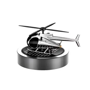 Car Air Freshener, Helicopter Solar Energy Rotating Aromatherapy Aviation Al Alloy Diffuser, Interior Decoration Accessories Diffuser for Car and Home