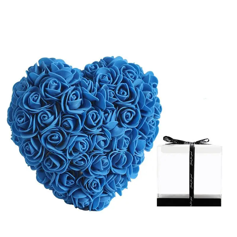Room Decor Heart Shaped Artificial Rose, Faux Rose Flower, Home Decor Plants for Living Room Bedroom Dining Room Wedding Anniversary Party, 2024 Fall