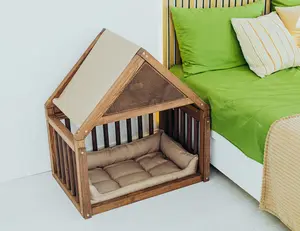 Dog House - Wooden pet furniture with Soft Pillow, Dog wardrobe, Dog bed, Pet bed, Dog crate, Dog kennel, Cat bed, Cat furniture
