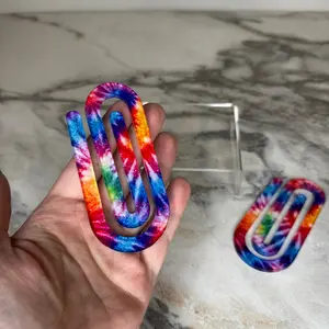 Jumbo Paperclip - Glitter Tie Dye