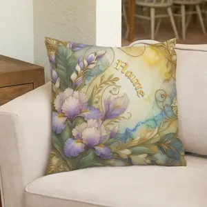 1pc Custom Text Name Logo I Love Name Throw Pillow Couple'S Pillowcases for Valentine'S Day, Anniversary, Wedding, Wife/Husband Personalization, Customized Gifts, Your Own Text Cushion Cover, No Pillow Insert Included for Her