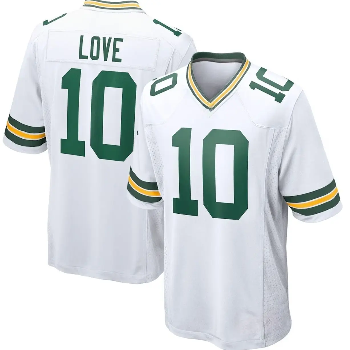 Unisex Football inspired by Love 10 Green Bay Game Player Jersey - White