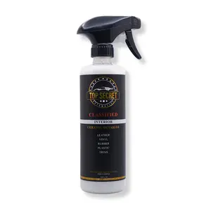 Top Secret Automotive Interior Ceramic Detailer 16oz Non-Greasy Formula for Leather Vinyl Plastic & Trims Anti-Static UV Blocking Agent