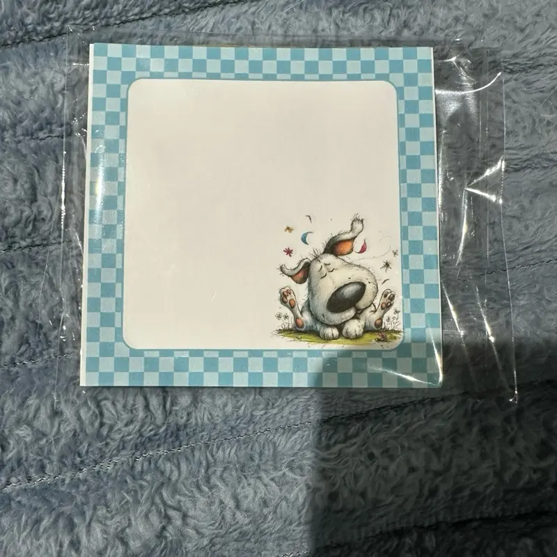 2 Blue puppy notepads