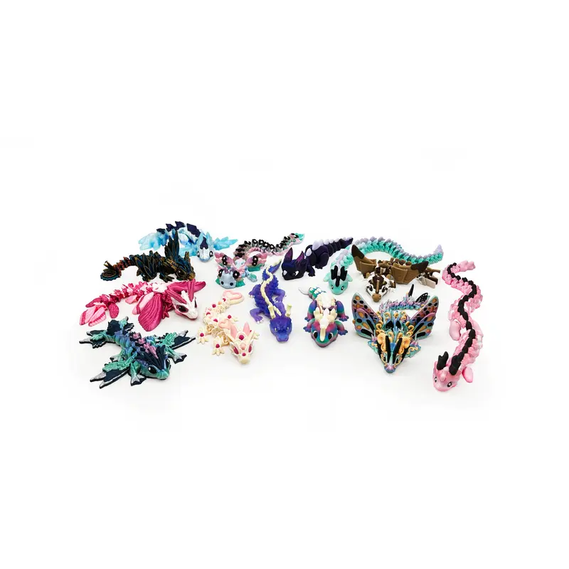 Baby Dragons – 3D Printed Articulated Fantasy Dragon Figures | Collectible Dragon Toys