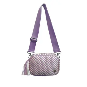 The Iris City Tessellate Bag (#2022) Faux Leather Hobo With Adjustable Strap -  By Iris & Rainbow