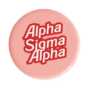 Alpha Sigma Alpha Dreamhouse Sorority Button