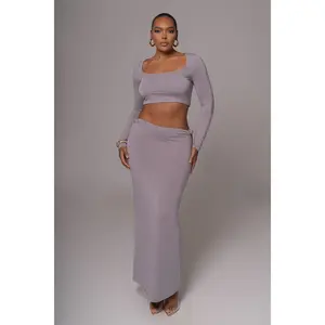 Grey Geneva Skirt Set