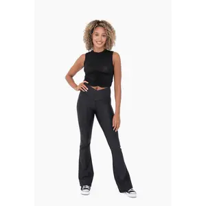 Black Flared Legging Set