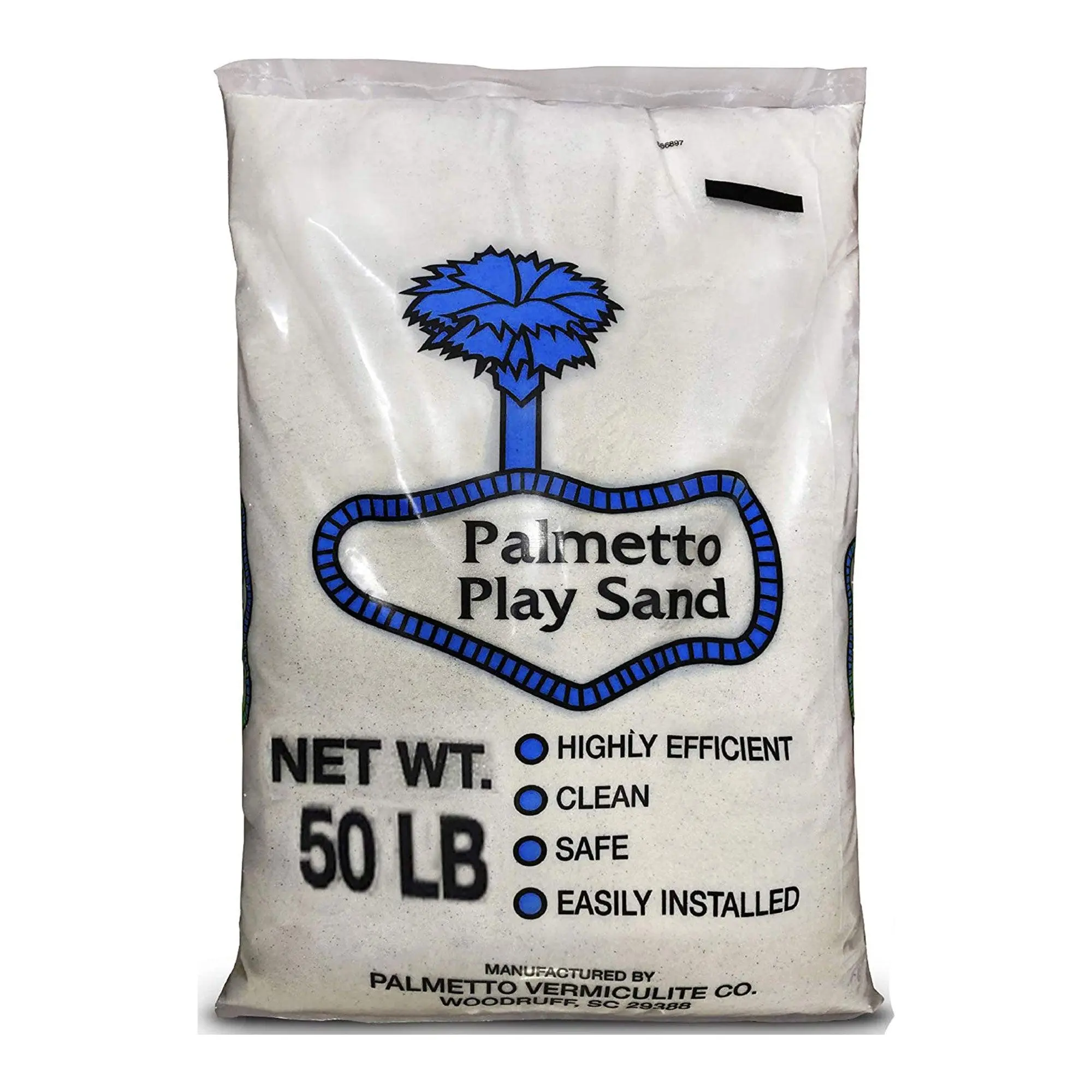 Palmetto Natural Play Sand for Sand Box, Play Areas, & Home Decor, 50 LB, Creme Palmetto Natural Play Sand for Sand Box, Play Areas, & Home Decor, 50 LB, Creme