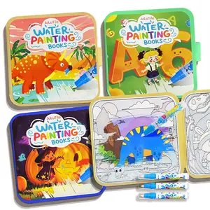3PCS Water Coloring and Painting Doodle Books for Kids, Paint with Water Activity Books, Travel Toys for Kids Watercolor Painting Art Supplies Educational
