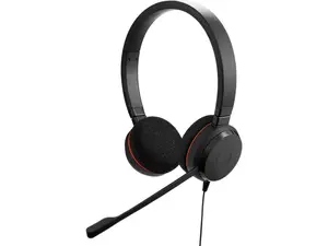 Jabra Evolve 20 SE Wired Dual-Ear Headset with Microphone for Work, USB-A and USB-C Wired Headphones, Microsoft Teams Certified, On-Ear Comfort, Connects to Laptops, iPhone & Android Devices