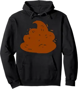 Brown Poop Costume Humorous Halloween Dress Up Cosplay Party Pullover Hoodie - Diegoort Shop 92B0FHW1MRK3
