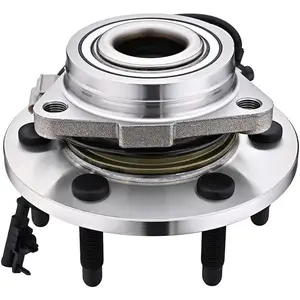 Front Wheel Hub Bearing Assembly 4WD 6-Lugs 515096   Compatible with Chevy Tahoe Silverado 1500 Avalanche Suburban, Cadillac Escalade, Yukon Sierra w/ABS (1)