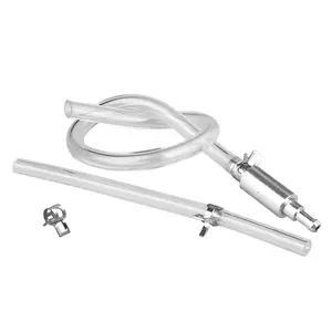 Brake Fluid Bleeder Kit with Tube & Clamp, One Way Check Valve Bleeding Tool for Brake Bleeding & Hydraulic Clutch Systems, Universal Clutch Bleeding Hose Replacement for Motorcycle