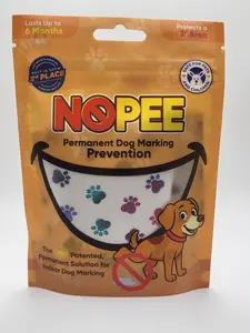 NOPEE Dog Marking Prevention Product - Indoor Pee Deterrent Bag with Deodorizers & Fragrances - Pet & Child Safe - White with Rainbow Paws - Long Lasting Solution - Includes 1 Bag - Cleaner