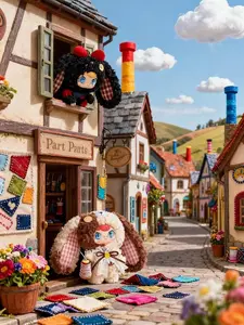 ZAZA BB TOY Patch Town Plush Toy Doll