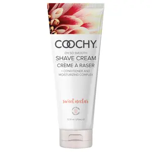 COOCHY Shave Cream Sweet Nectar - Rash-Free Formula for Sensitive Skin - Ultra-Conditioning & Silky Shave - Golden Peach & Vanilla Scent -Shave and Hair Removal