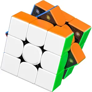 Stickerless Magnetic Cube 3x3 – Fast Smooth Turning Speed Puzzle Toy, Great for Beginners & Pros