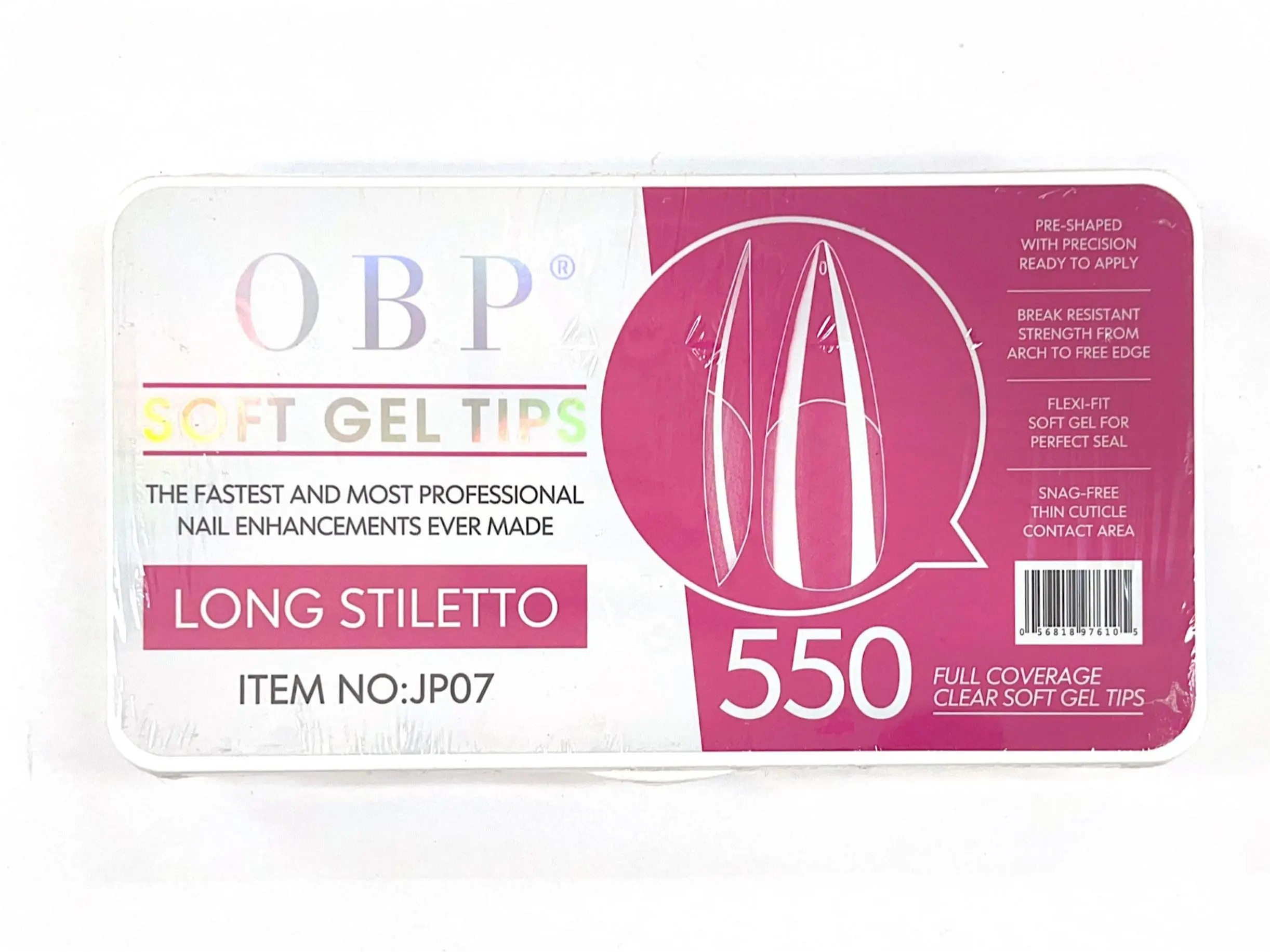 550 Gel-x Nail Tips Long Stiletto for Press on Nails, 11 sizes Full Cover Nail Tips Square Soft Gel Nail Tips False Nails Extension