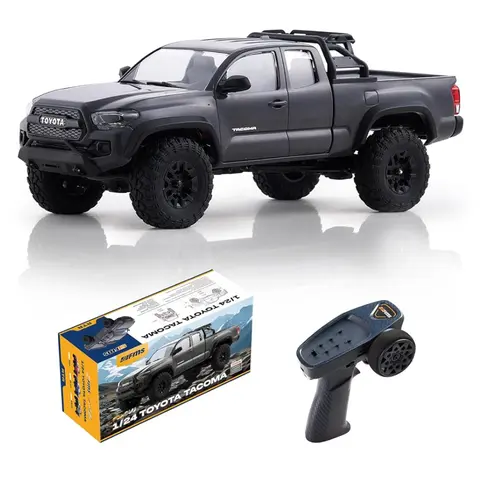 FMS 1:24 Scale Match FCX24M Toyota Tacoma Replica RTR RC Crawler - Hobby Grade, Ready to Run RTR Setup, Scale Accuracy, Off-Road Use, Includes Cells (Toys & Hobbies Electric RC Cars for Collectors)