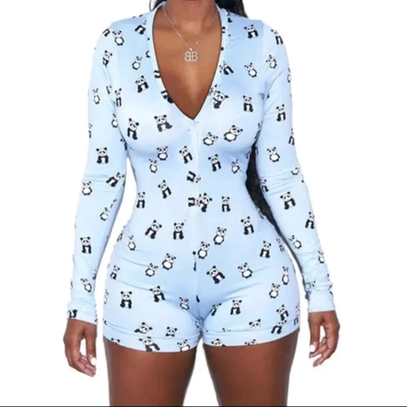 Womens Panda (Onsie Light Blue)