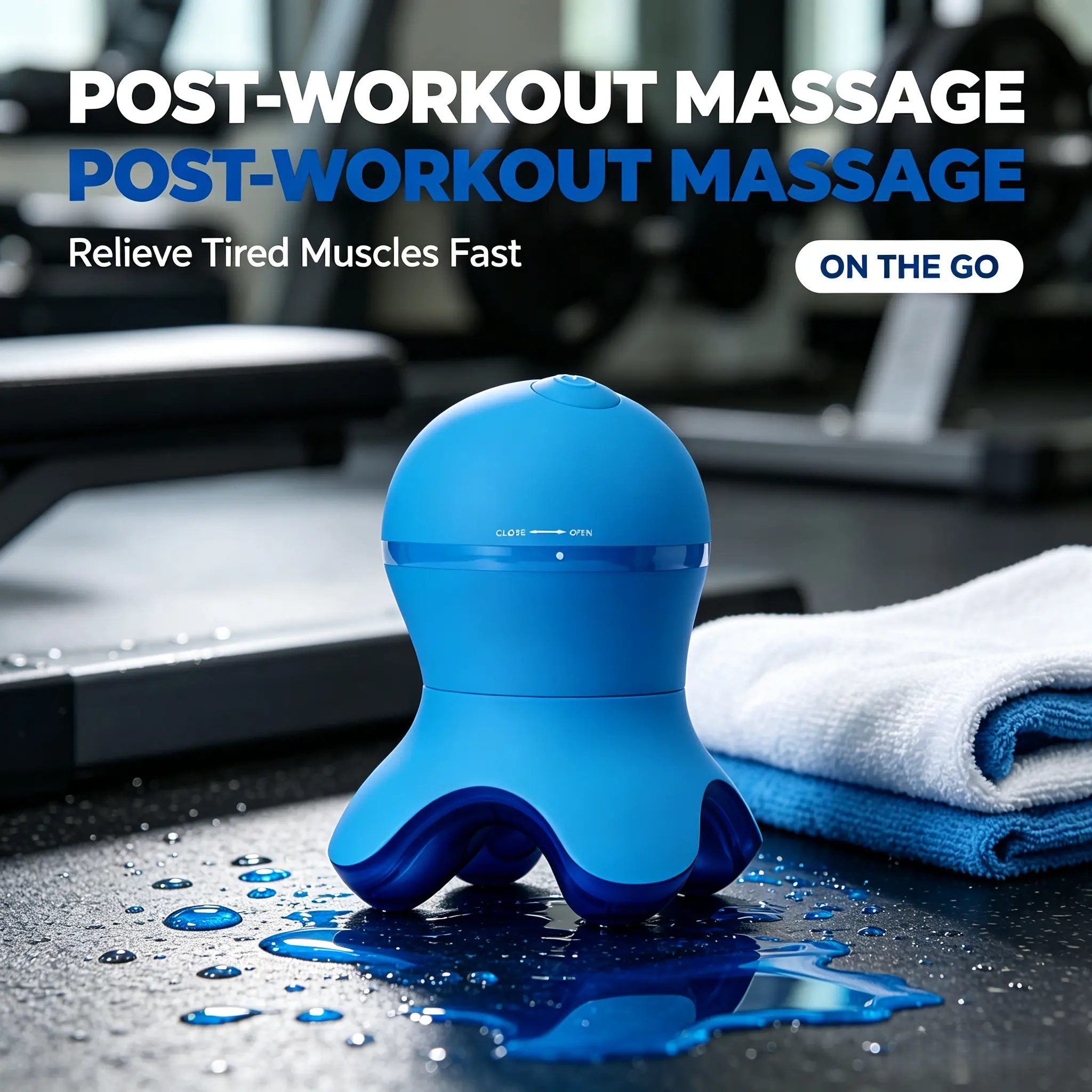 2026 New Octopus Mini Vibration Massager, Type-C Rechargeable Portable Body Massager for Neck Shoulder Back, Home Office Post Workout Muscle Relaxation Self Care Tool massagegun