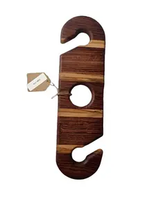 Handcrafted Bubinga & Ambrosia Maple Bottle Caddy