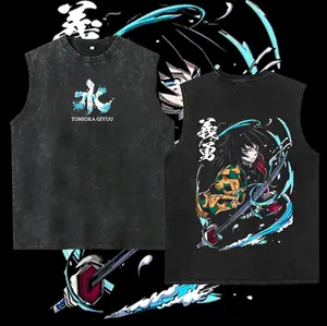 Washable vest Tomioka Character , Demon Slayer Hashira , Anime Unisex 2024 , Gift For Manga Lover, Unisex Short Sleeve