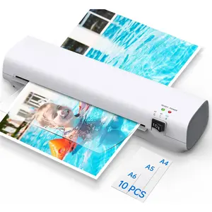 Laminator Machine with 10 Laminating Sheets, 9 Inch Laminator Hot & Cold for A4/A5/A6, Thermal Laminating Machine for  School Office