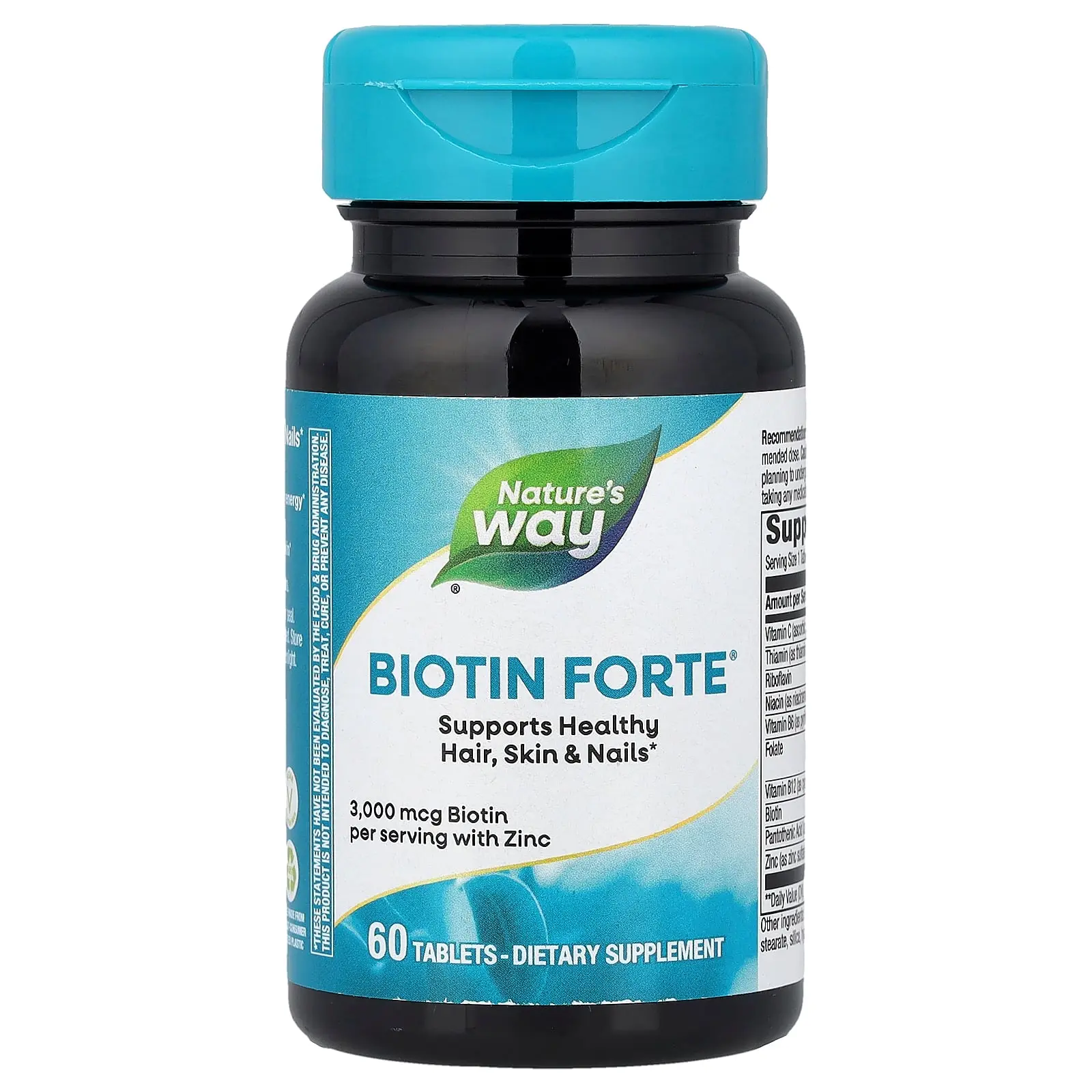 Nature's Way Biotin Forte® with Zinc, 60 Tablets