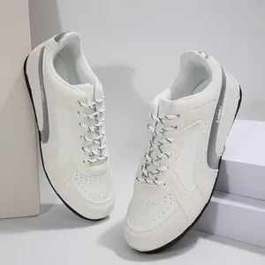 Vintage Style Women's Sneakers, Comfortable Low-Top Athletic Indoor Outdoor Shoes with Contrast Design