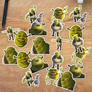 Stickers Pack 20 Pcs Shrek Waterproof Car Skateboard Colorful Laptop Guitar Bottle Water Vinyl Bike Bumper Luggage Aesthetic