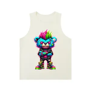 Men's Solid Color Crewneck Tank Top