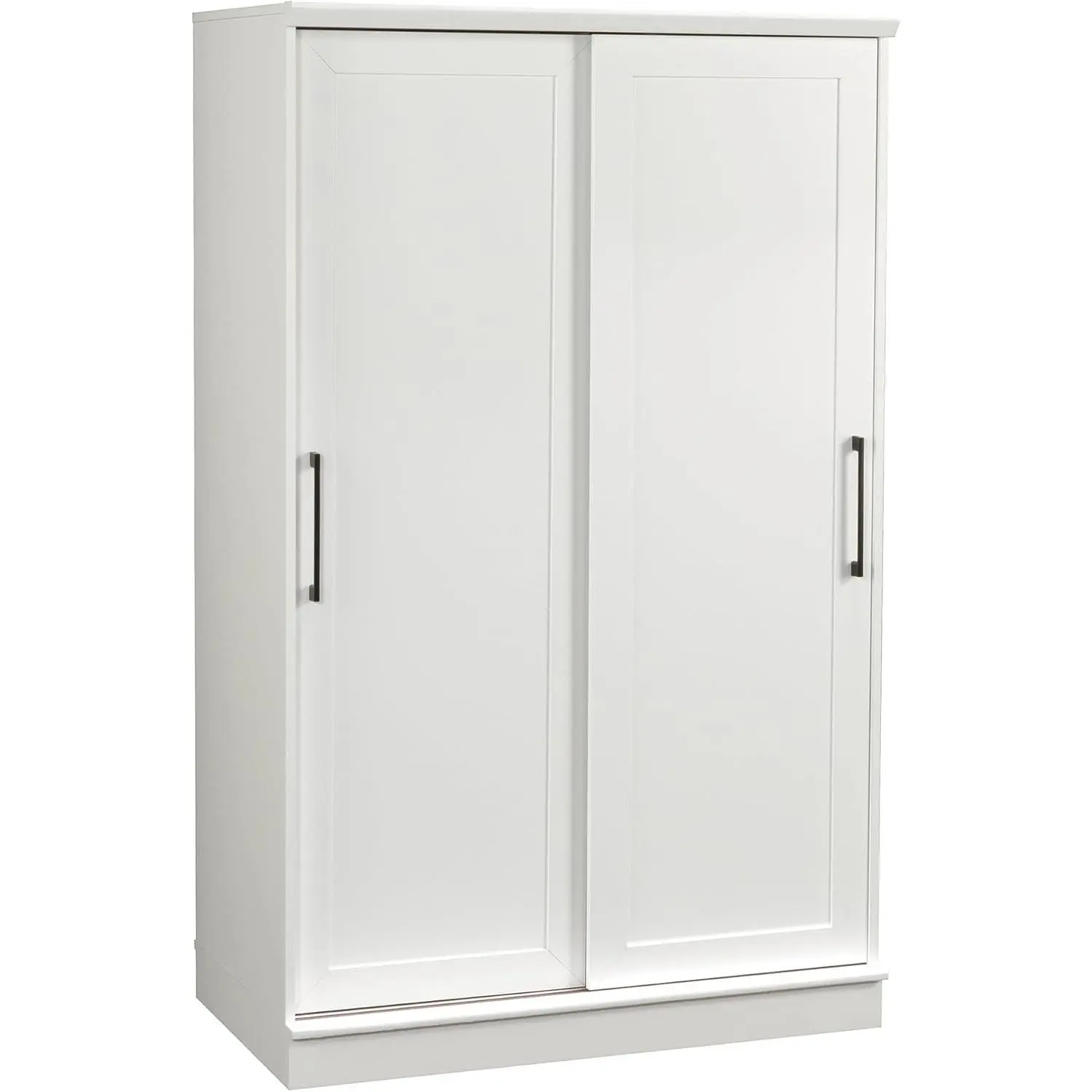 Sauder Homeplus Wardrobe Cabinet with Sliding Doors, White Finish