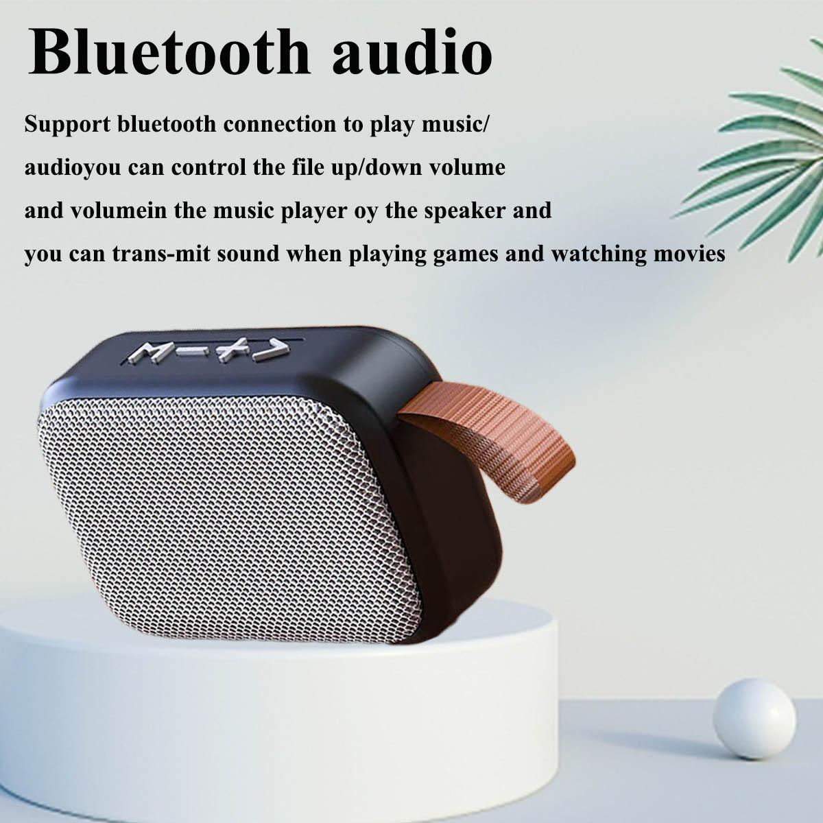 Portable Bluetooth 5.0 Oxford Speaker - Mini Wireless Audio Amplifier with 3D Stereo Hifi Sound, Phone & Game Compatibility, Cable-Ready Outdoor Music Player