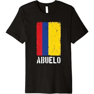 Mens Colombian Abuelo Colombia Flag TShirt