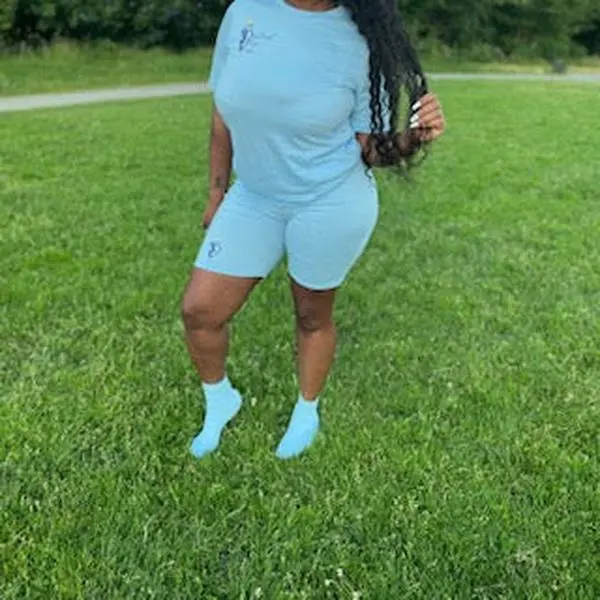 Catch Tis Vide Logo Blue Biker Set